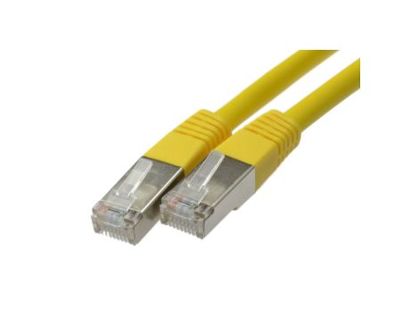 Patchcord FTP kat.5e kabel sieciowy LAN 2x RJ45 linka żółty 3m NEKU