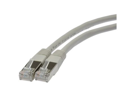 Patchcord FTP kat.6 kabel sieciowy LAN 2x RJ45 linka szary 0,5m NEKU