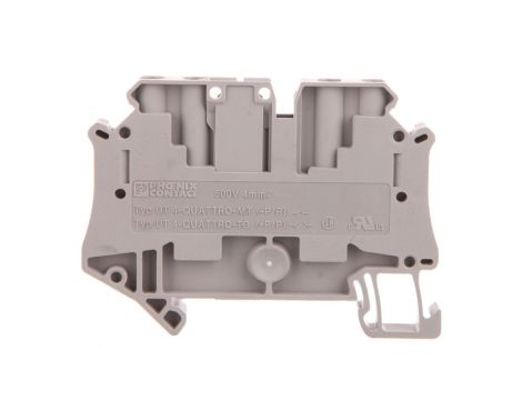 Złączka szynowa rozłączalna 4-przewodowa 4mm2 szara UT 4-QUATTRO-TG 3064027 /50szt./