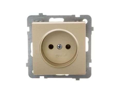 SONATA Gniazdo pojedyncze b/u szampański złoty GP-1R/m/39