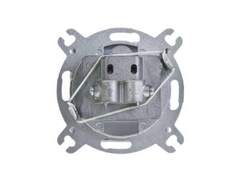 KARO Gniazdo antenowe RTV-SAT przelotowe srebrny perłowy GPA-SSP/m/43