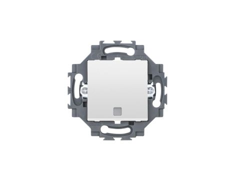 Łącznik schodowy 1P10AX, podświetlany z okienkiem, samozaciski, biały, Dahlia GW35016W