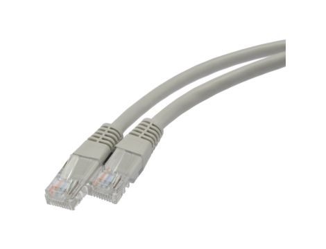 Patchcord UTP kat.5e kabel sieciowy LAN 2x RJ45 szary 50m NEKU