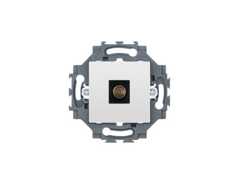 Gniazdo TV końcowe 0 dB, białe, Dahlia GW35261W