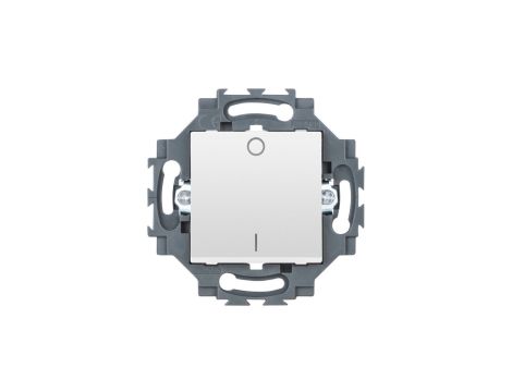 Łącznik pojedynczy 2P10AX, z nadrukiem 0 i 1, samozaciski, biały, Dahlia GW35003W