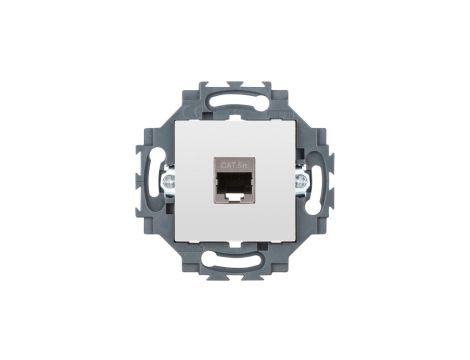 Gniazdo komputerowe RJ45 CAT.5e FTP, białe, Dahlia GW35272W