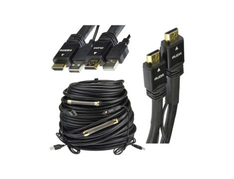 AUDA Prestige Kabel HDMI 1.4a Premium High Speed Full HD 4K@24 ze wzmacniaczem USB /60m/