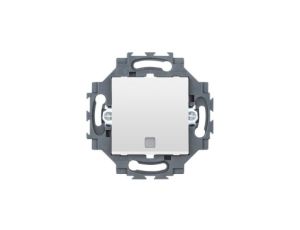 Łącznik pojedynczy 1P 10AX, podświetlany z okienkiem, samozaciski, biały, Dahlia GW35006W