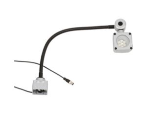 Oświetlenie LED na gęsiej szyi 500x80mm białe światło 9W 5000lx 5000K 24V DC złącze M12 4pin 3m IP67 EB800120