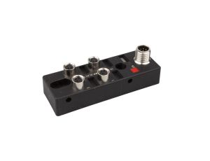 Rozdzielacz 27x88x31mm 4 x M8 3-pinowy 10-30V DC M12 8-pinowy wyświetlacz LED IP67 VK001101