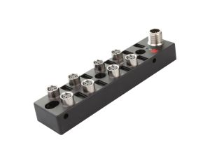 Rozdzielacz 27x130x31mm 8 x M8 3-pinowy 10-30V DC M12 12-pinowy wyświetlacz LED IP67 VK001102