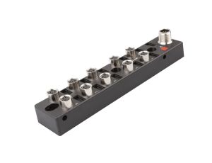 Rozdzielacz 27x150x31mm 10 x M8 3-pinowy 10-30V DC M12 12-pinowy wyświetlacz LED IP67 VK001103