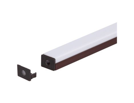 Zaślepka PCV Standard brązowa z otworem