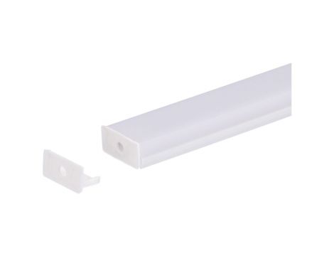 Zaślepka PCV Max biała z otworem