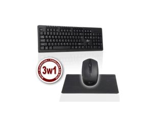 ZESTAW BEZPRZEWODOWY KLAWIATURA + MYSZ AK-48A USB + podkładka KLART K-48A