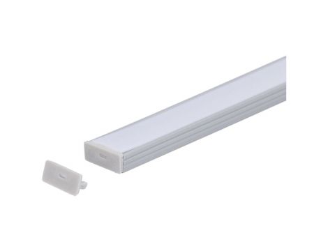 Zaślepka PCV Line Slim szara z otworem