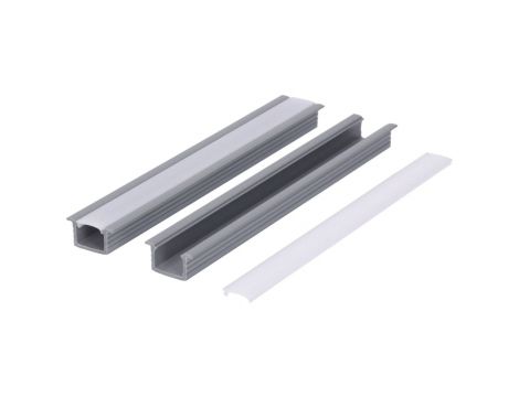Profil led PCV Fuga 16x11 2m szary ML