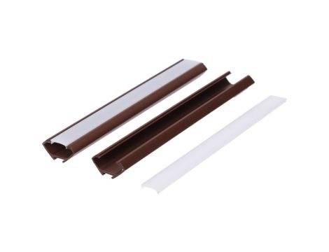 Profil led PCV Corner 22x12 2m brązowy ML