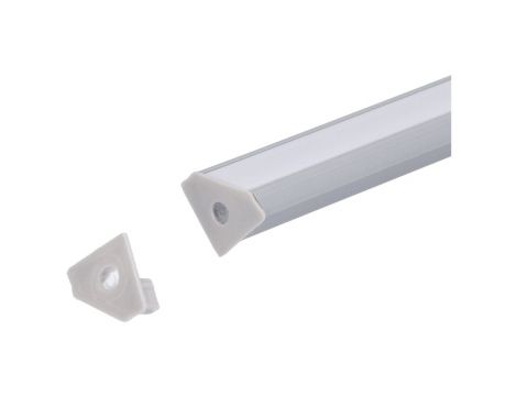 Zaślepka PCV Corner szara z otworem