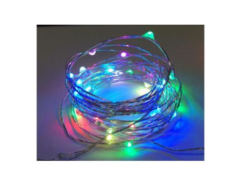 Lampki led zewnętrzne ŁEZKI 12V 5m 50LED rgb IP65