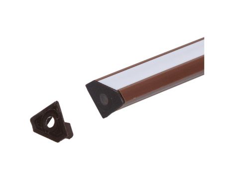 Zaślepka PCV Corner brązowa z otworem