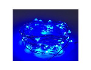 Lampki led zewnętrzne ŁEZKI 12V 5m 50LED niebieskie IP65