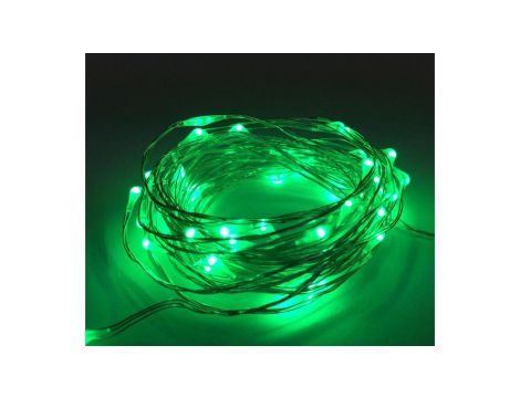 Lampki led zewnętrzne ŁEZKI 12V 5m 50LED zielone IP65