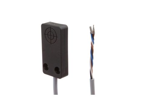 Czujnik indukcyjny 50x10x25mm zabudowany Sn: 5mm 10-30V DC PNP NO złącze kablowe 2m PVC IP67 IB250400