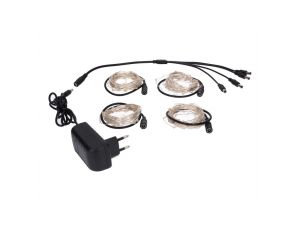 Lampki led zewnętrzne ŁEZKI 230V 4x5m 4x 50LED niebieskie