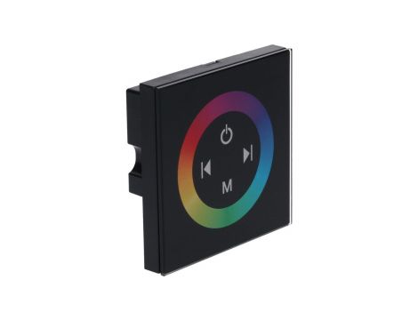 Sterownik LED panel RGB 3x4A czarny 12-24V Prescot
