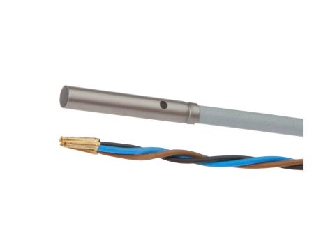 Czujnik indukcyjny Ø4mm dł: 25mm zabudowany Sn: 1.5mm 10-30V DC PNP NO IO-Link kabel 5m PUR IP67 IBR40106