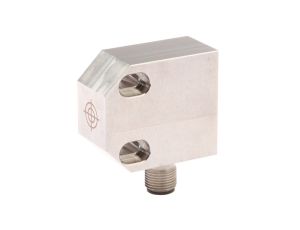 Czujnik indukcyjny 40x46x22mm zabudowany Sn: 2mm 10-20V DC 100 stC PNP NO złącze M12 3-pinowe IP65 IC220120