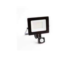 Naświetlacz led z czujnikiem ruchu PIR 20W 1800LM AC230V IP65 kąt świecenia 120 zimna biała 6500K czarny