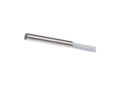 Czujnik indukcyjny śr: 3mm dł: 76 mm zabudowany Sn: 0,6 mm 10-30V DC PNP NO IO-Link kabel 2m PUR IP67 IBR30104