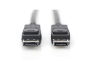 Kabel połączeniowy DisplayPort 8K 30Hz UHD Typ DP/DP M/M czarny 1m AK-340106-010-S