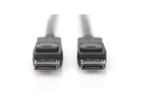 Kabel połączeniowy DisplayPort 8K 30Hz UHD Typ DP/DP M/M czarny 1m AK-340106-010-S