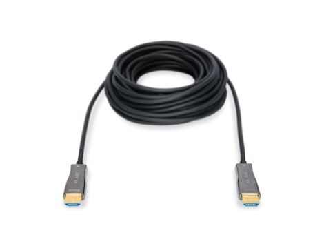 Kabel połączeniowy HDMI Hybrydowy Premium HighSpeed Ethernet 4K 60Hz UHD Typ HDMI A/HDMI A M/M 15m AK-330125-150-S