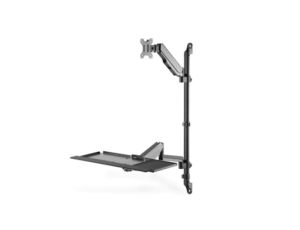 Ramię naścienne pojedyncze, 1xLCD + klawiatura, max. 32, max. 8kg, uchylno-obrotowe 360 (PIVOT) DA-90372