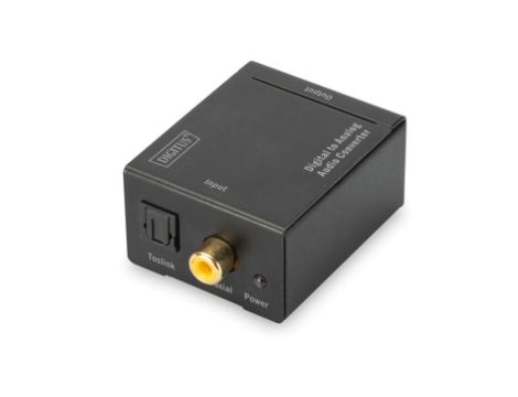 Konwerter sygnału Audio 1xCoax/Toslink do 2xRCA (Stereo) DS-40133