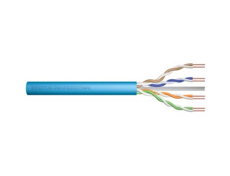 Kabel teleinformatyczny U/UTP kat. 6A 4x2xAWG23 LSOH drut niebieski Dca DK-1614-A-VH-5 /500m/