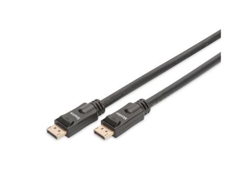 Kabel połączeniowy DisplayPort 4K 60Hz UHD Typ DP/DP M/M czarny 20m AK-340105-200-S