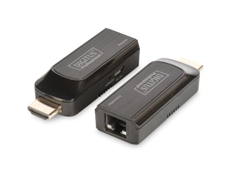 Mini Przedłużacz/Extender HDMI do 50m po skrętce Cat.6/7 1080p 60Hz FHD HDCP 1.2 z audio (zestaw) DS-55203