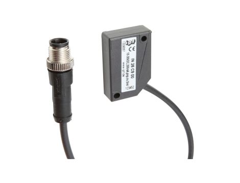 Czujnik indukcyjny 40x26x12mm niezabudowany Sn: 4mm 10-30V DC PNP NO złącze kablowe M12 0,75m PUR IP67 IN26C900