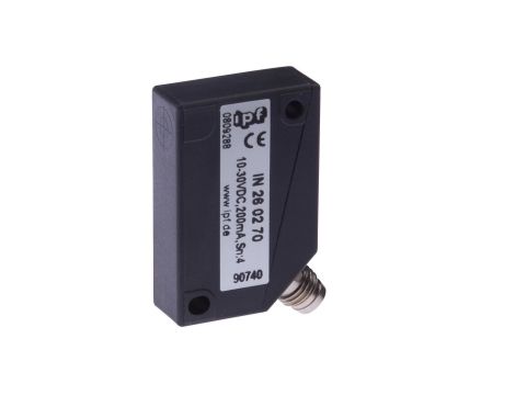 Czujnik indukcyjny 40x26x12mm niezabudowany Sn: 4mm 10-30V DC PNP NC złącze M8 IP67 IN260270