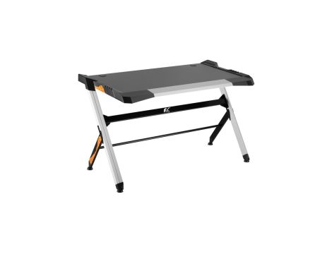 RS150 biurko gamingowe czarne Led 50 kg max