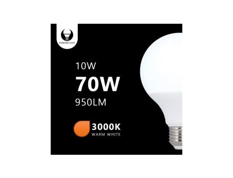 Żarówka LED E27 G95 10W 230V 3000K Forever Light
