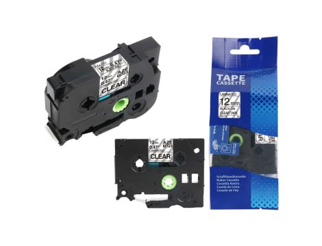 Taśma do drukarki BROTHER TZ-131 / 12mm 8m / Przeźroczysta taśma TZe-131