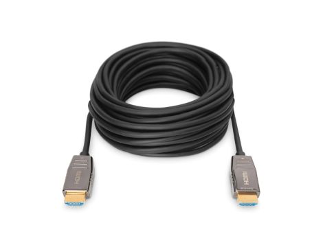 Kabel połączeniowy hybrydowy AOC HDMI 2.1 Ultra High Speed 8K 60Hz UHD HDMI A-HDMI A M-M czarny 20m AK-330126-200-S