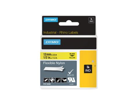 Taśma nylonowa elastyczna do drukarek 12mm x 3,5m żółta S0718080 18490