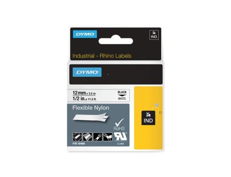 Taśma do drukarek nylonowa elastyczna 12mm x 3,5mm biała S0718100 18488